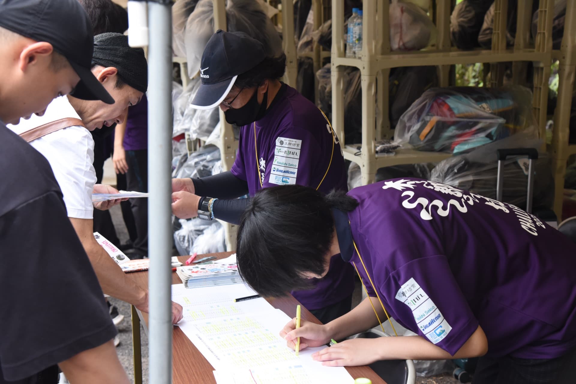 大会を支えるボランティア